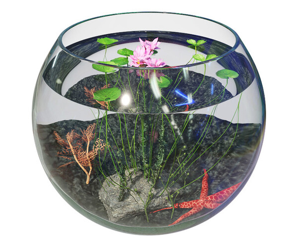 ArtStation Aquarium Lotus Game Assets