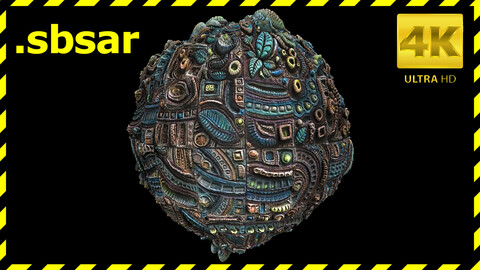 Abstract Material Design - V7 / Sbsar / Substance Painter