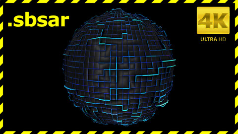 Abstract Material Design - V8 / Sbsar / Substance Painter