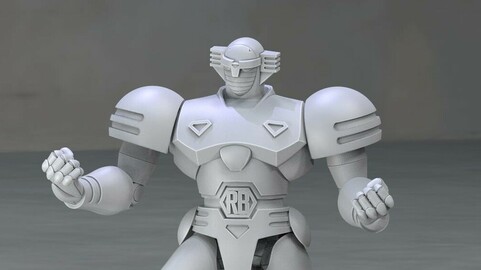 Red Robot 3D model for print