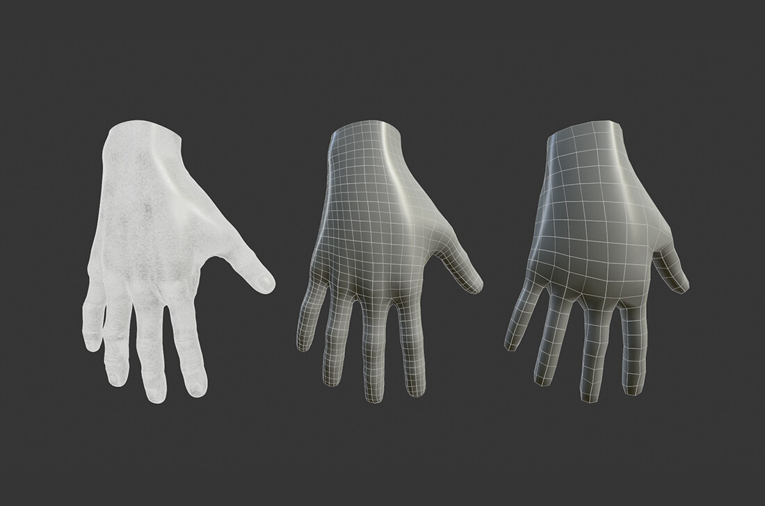 ArtStation Female Hand 3D model Resources