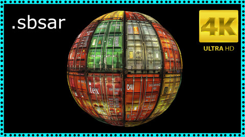 Container Material Design / Sbsar / Substance Painter