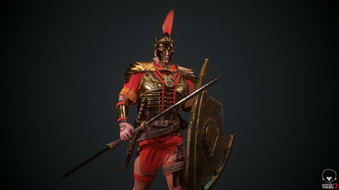 Gladiator Centurion (Prime) Low-poly 3D model