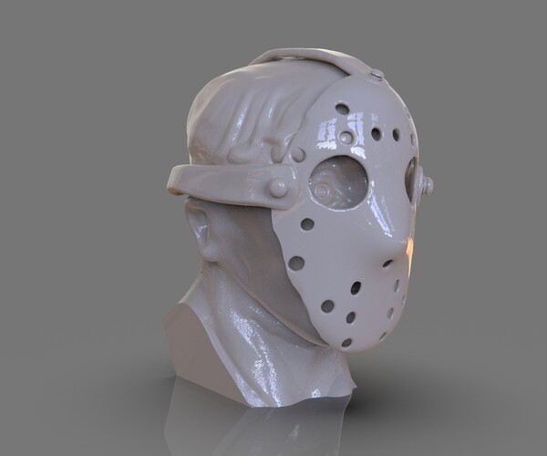 Hockey Mask by Jason Voorhees 3D model