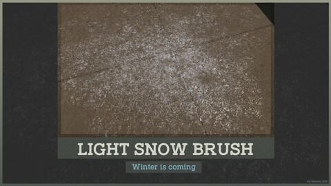 Texturing Essentials for Free - Light Snow Brush (Substance Painter)