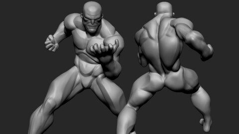 Comic Hero Basemesh Pose1