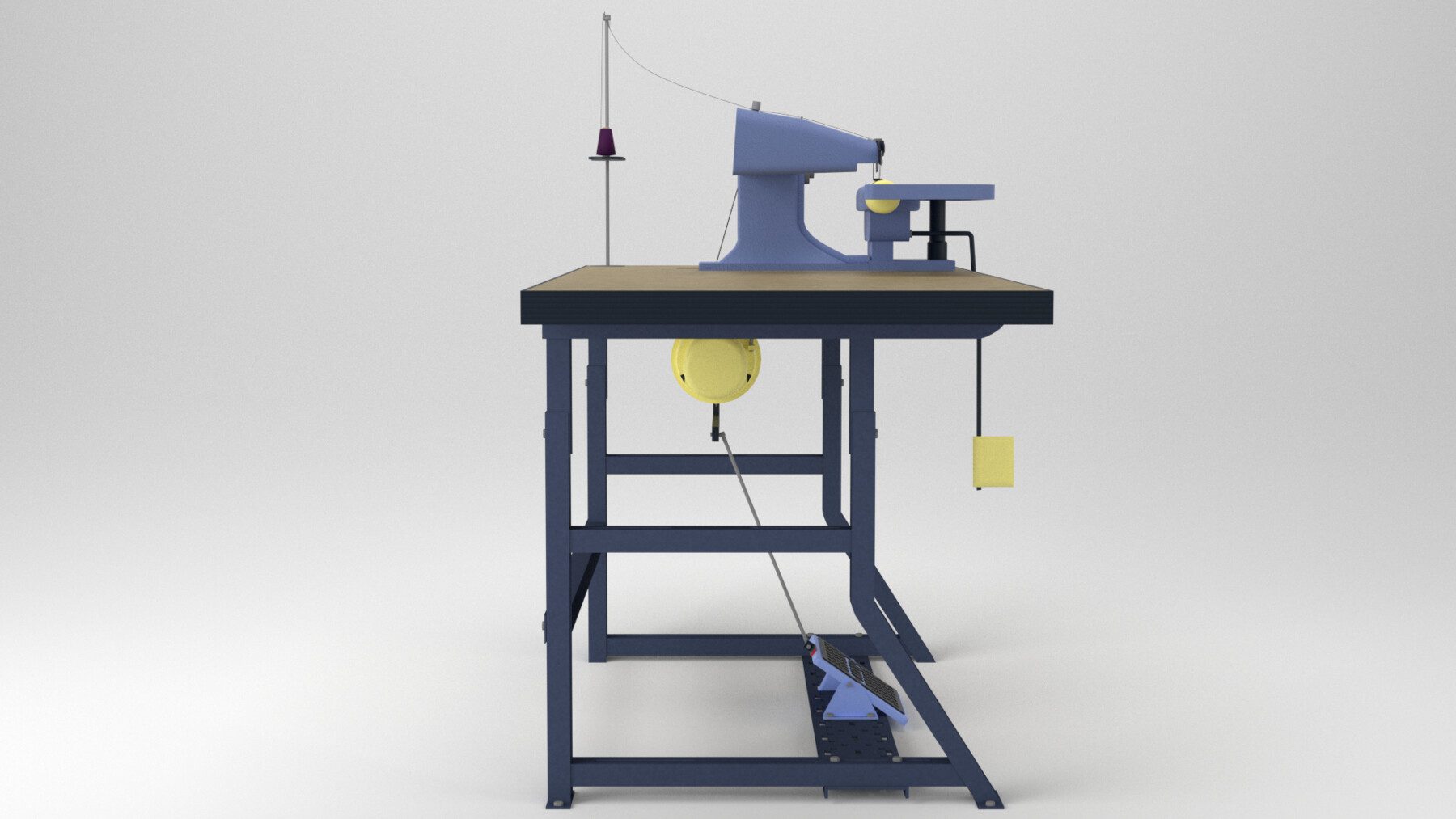 ArtStation Tailor's Industrial Blind Stitch Sewing Machine Game Assets