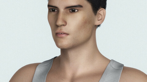 Realistic Young Man