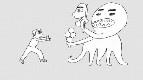 Hypocrisy, Masked Monster, black-and-white