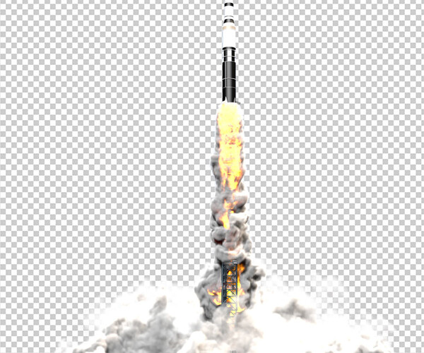 ArtStation - Rocket Launch Animated 3D model | Resources