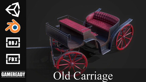 Old Carriage - Game Ready