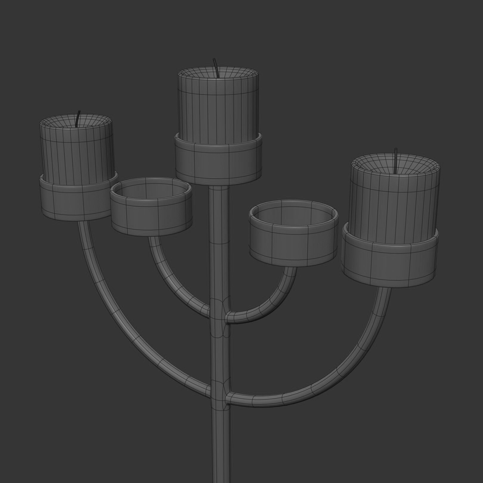 ArtStation - Copper Menorah 5 Candles | Resources