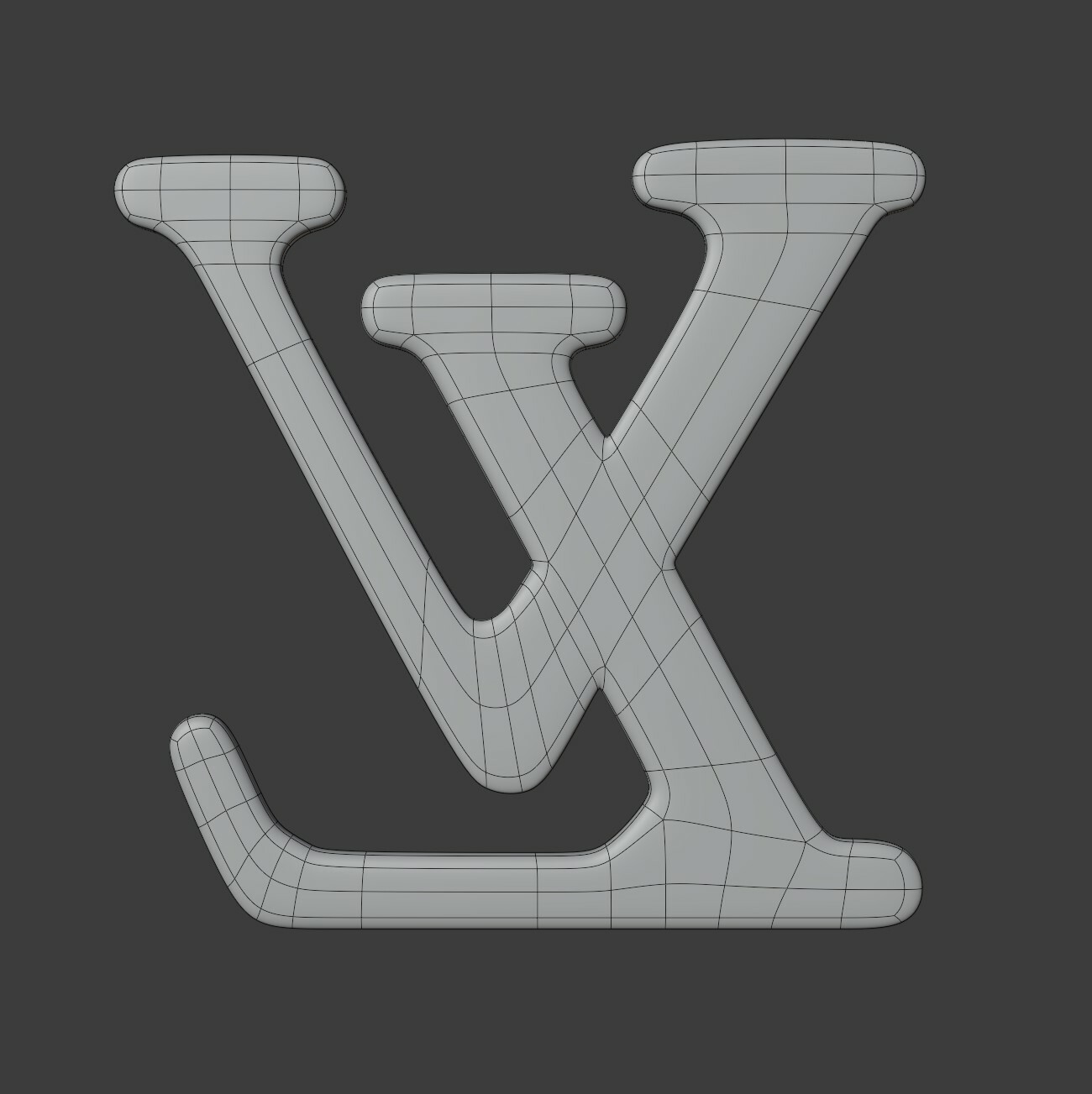 Lv logo louis vuitton 3dlogo (blender 3d tutorial 2.9) 