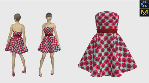 Dress - Skirt - Marvelous Designer & CLO3d projects