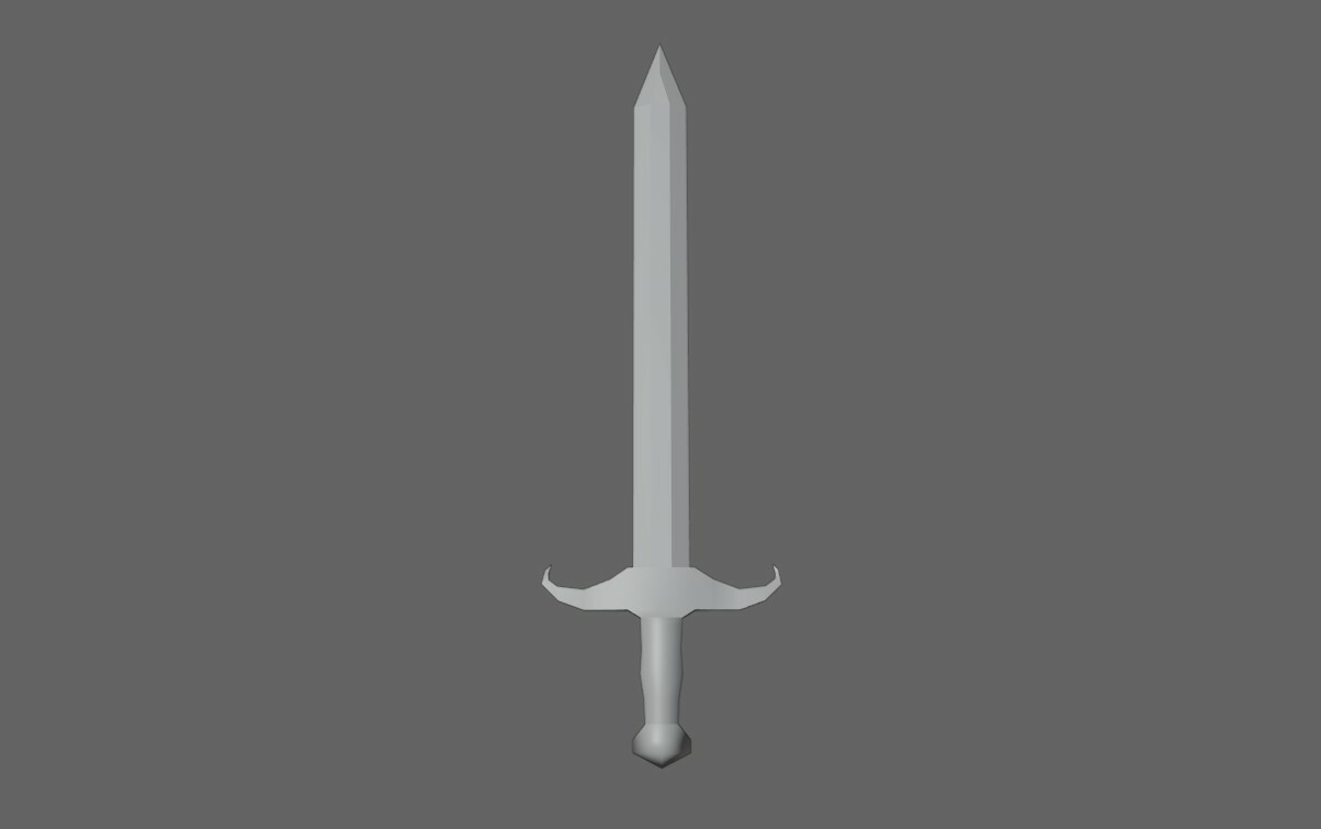 ArtStation - Medieval Sword - Espada Low-poly 3D model | Game Assets