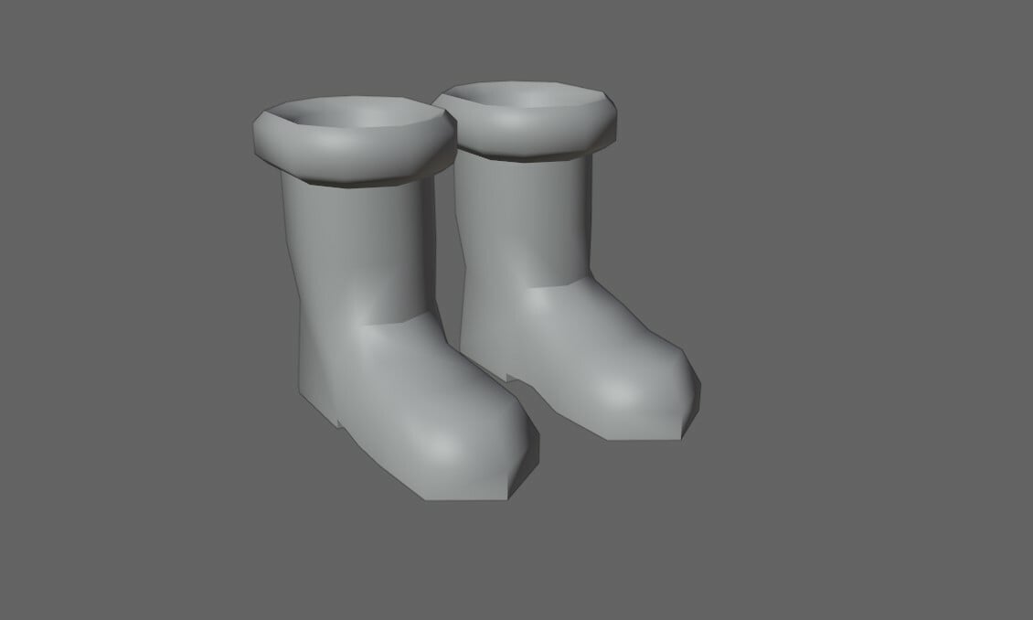 ArtStation - Medieval Boots - Botas - Shoes Low-poly 3D model | Game Assets