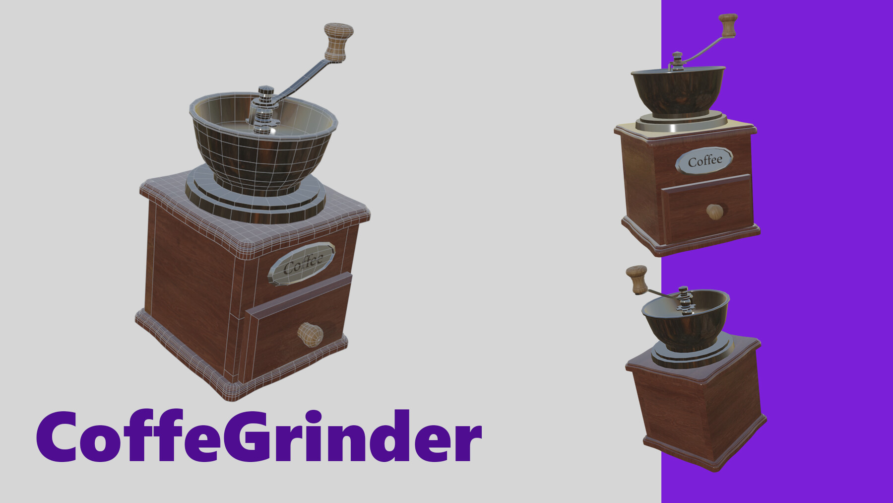 ArtStation Coffee Grinder Game Assets