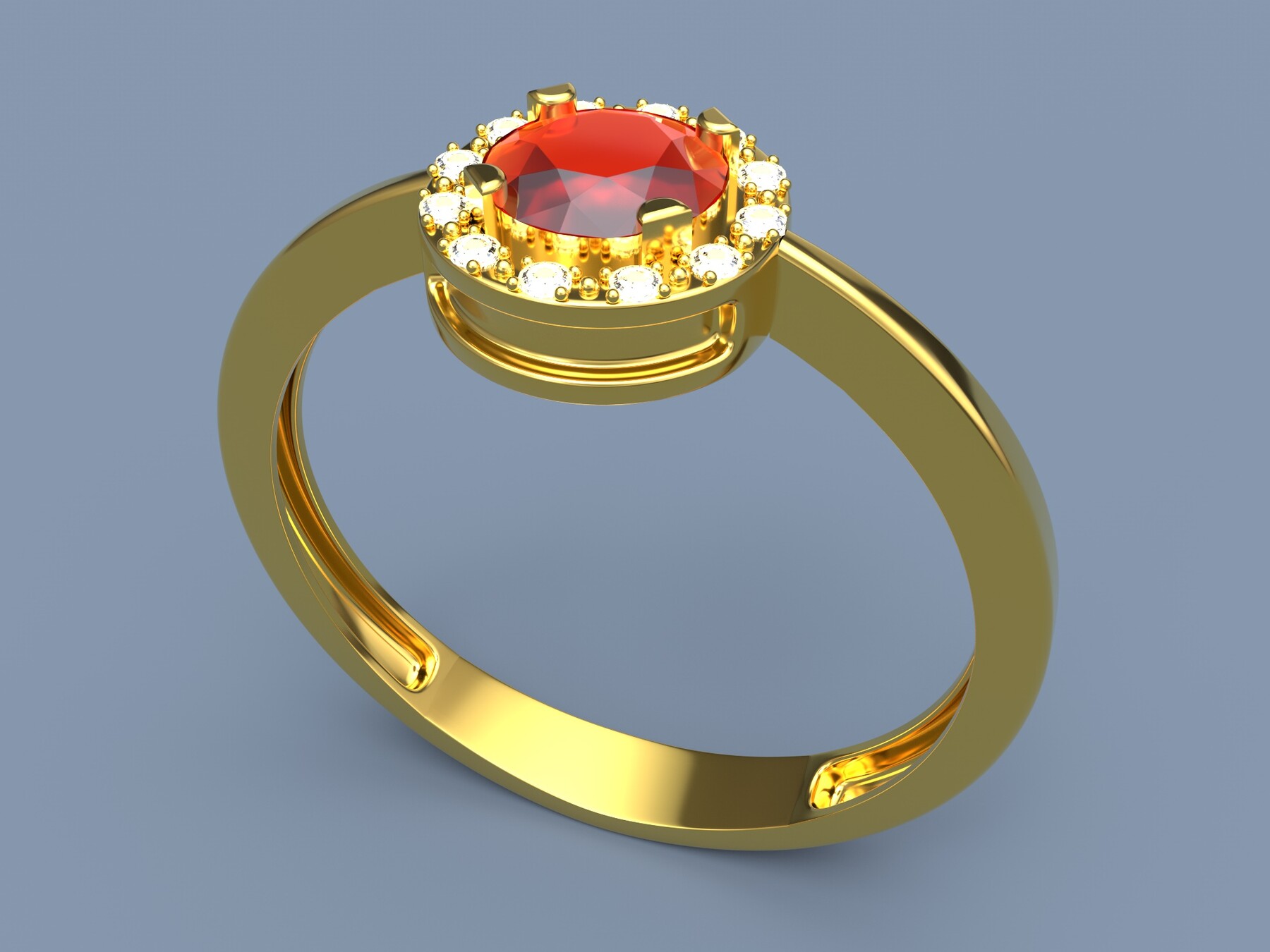 New 999 24K Yellow Gold Ring 3D Gold Geometry Wedding Ring Band 1pcs -  AliExpress