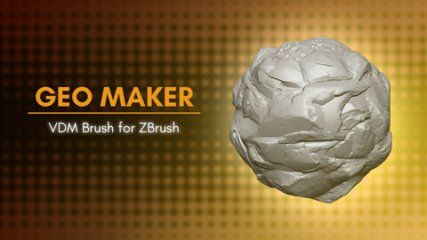 [VDM Brush] Create Rocks and Stones with The Geo Maker Brush for ZBrush 2021