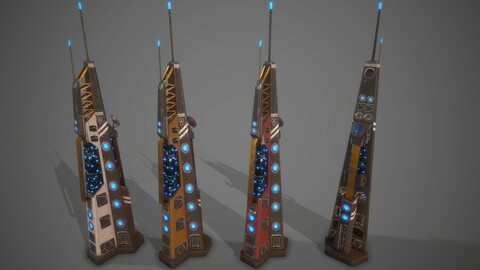 Futuristic Sci-Fi Building 08