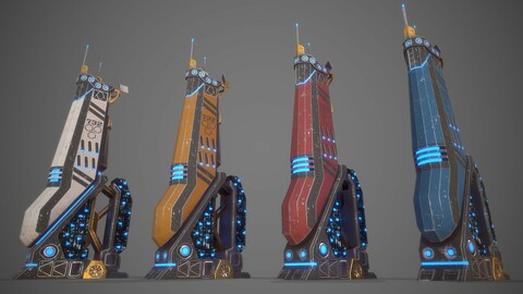 Futuristic Sci-Fi Building 12