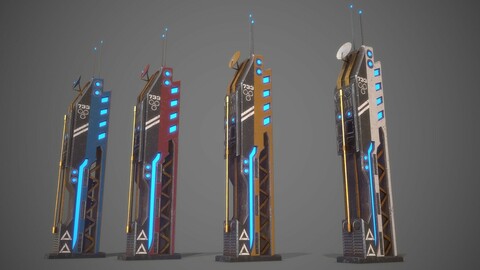 Futuristic Sci-Fi Building 13