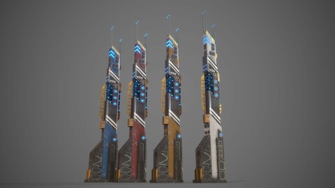 Futuristic Sci-Fi Building 14