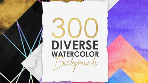 Diverse Watercolor Backgrounds