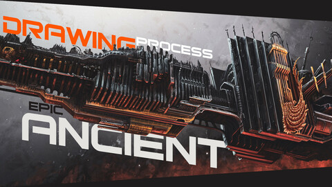 Ancient Darkship [full painting process in Photoshop]