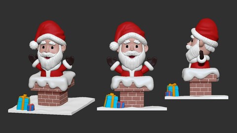 ArtStation - santa claus 3D print Model | Tutorials