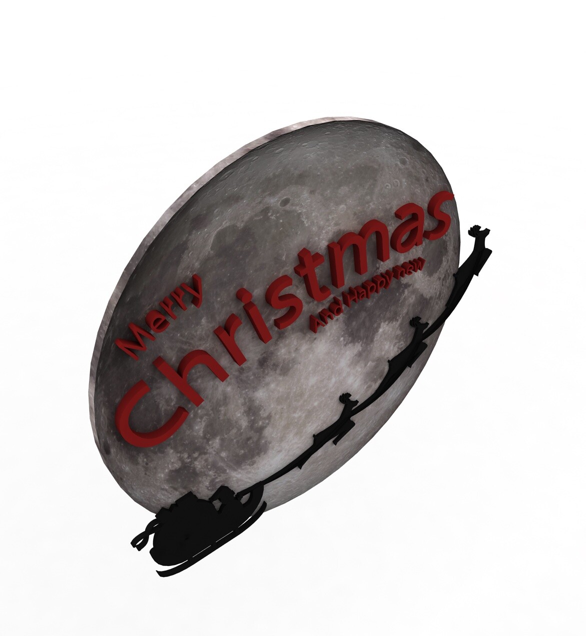 ArtStation - Christmas Moon Decoration | Resources