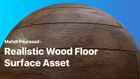 realistic wood floor asset 4K