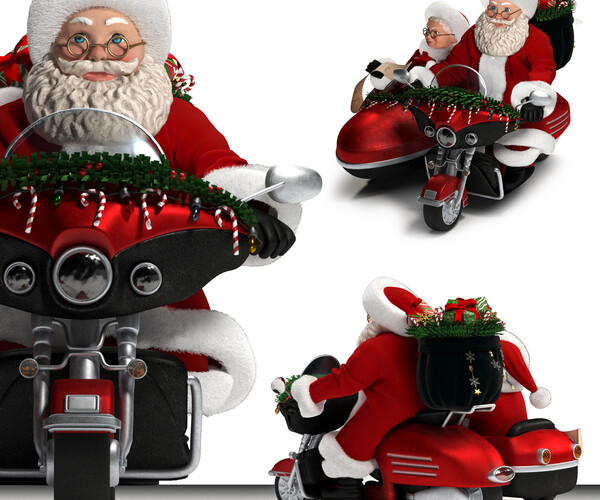 ArtStation - christmas decorative-santa claus | Resources