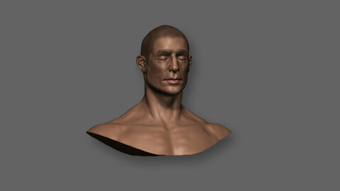 Male head 01 OBJ