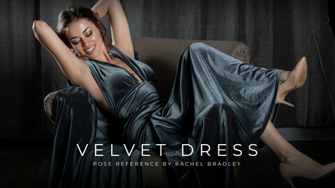 Velvet Dress- Pose Reference by Rachel Bradley