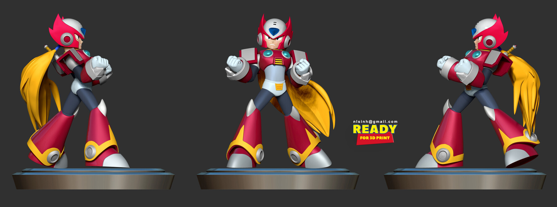Artstation Zero Mega Man Fanart Resources