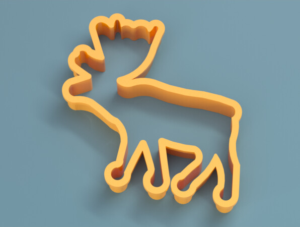 ArtStation - Deer Cookie Cutter | Resources