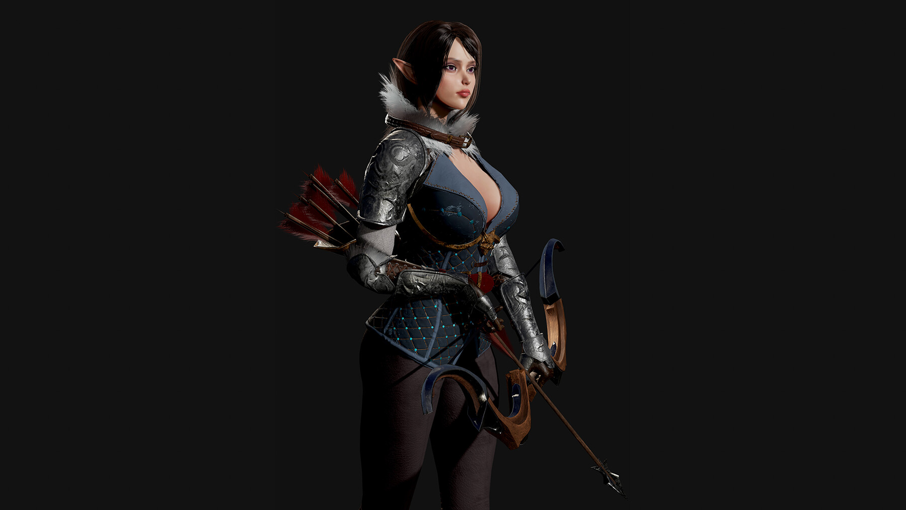 Artstation - Archer Girl - Game Ready 