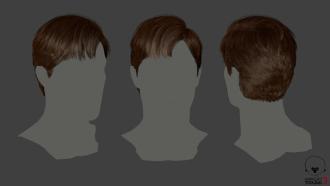 Realtime Realistic Men Hairstyle