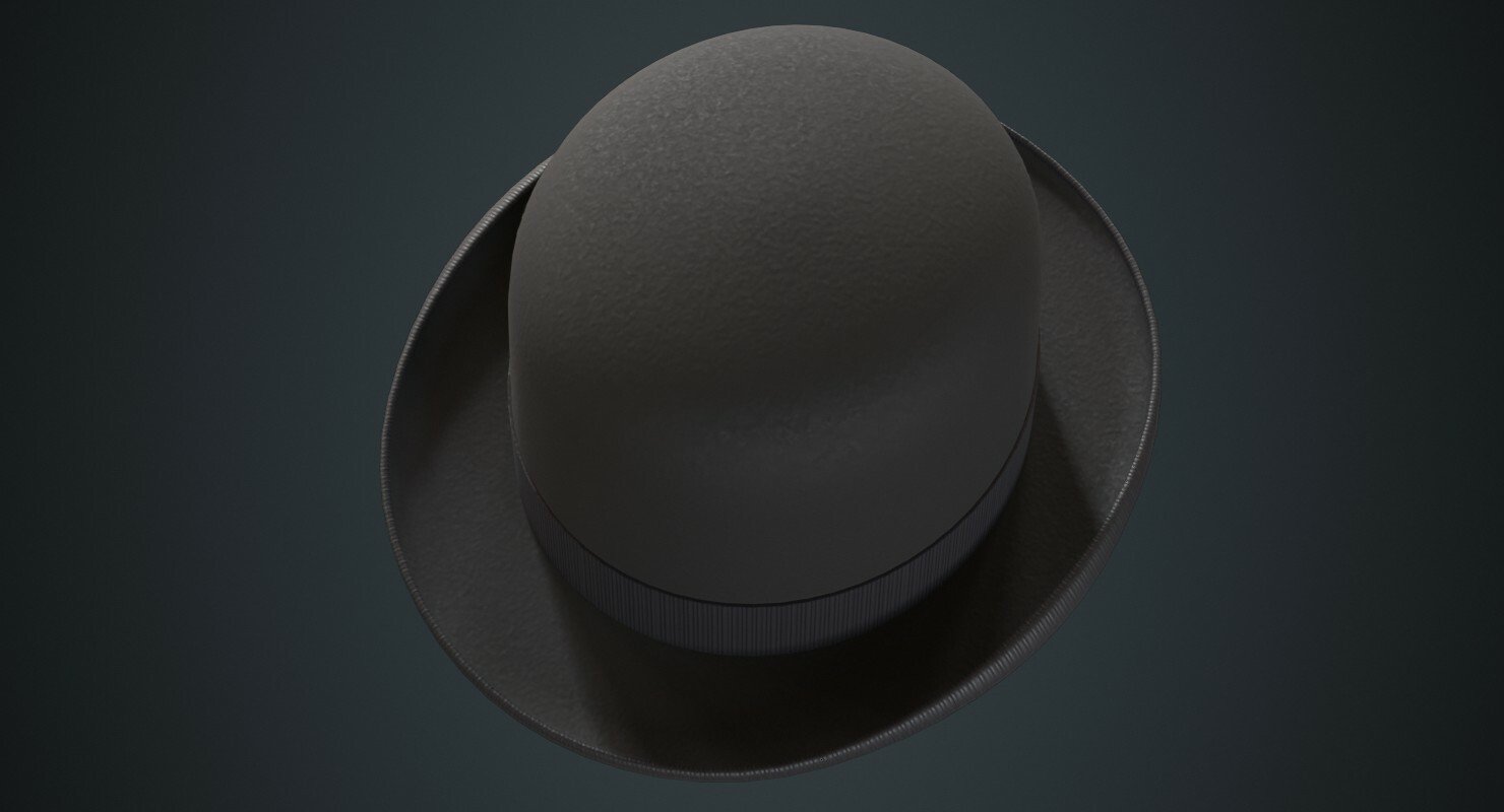 ArtStation Bowler Hat 1A Game Assets   File 