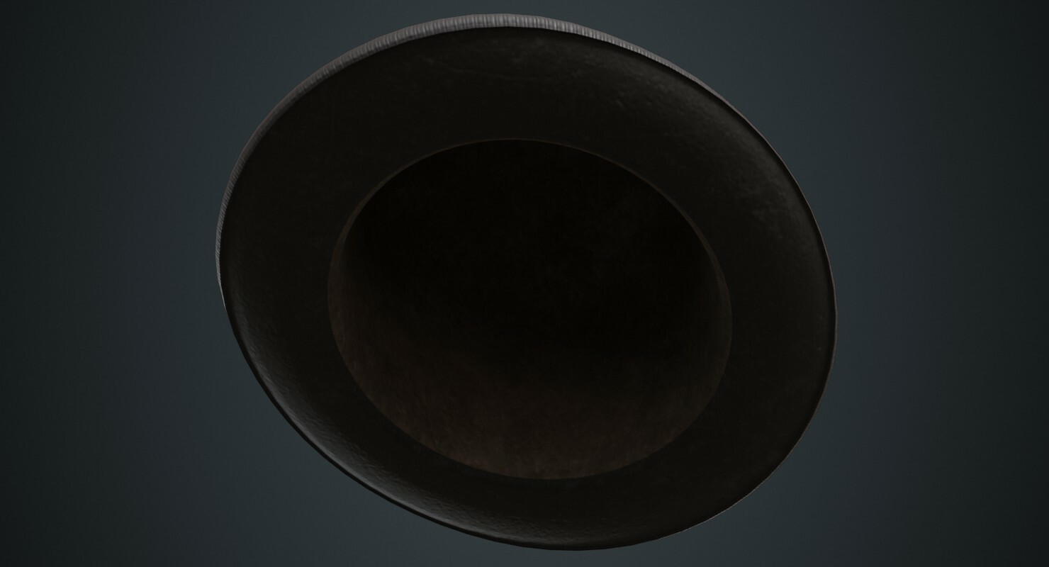 ArtStation Bowler Hat 1B Game Assets   File 