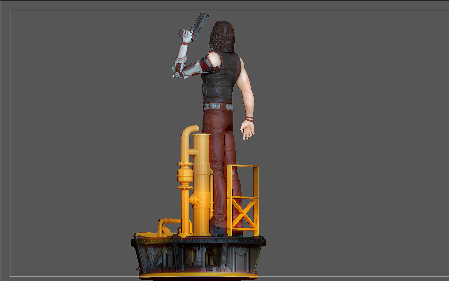 keanu reeves cyberpunk statue