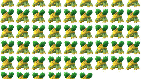 Grotle Pokèmon rpg maker animated battler MV / MZ