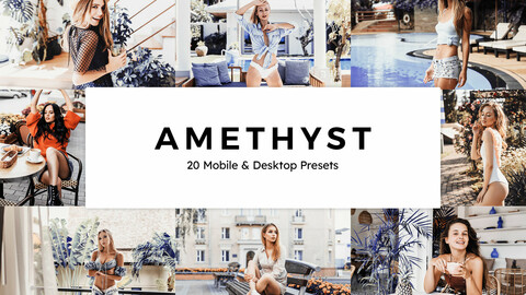 20 Amethyst Lightroom LUTs & Presets