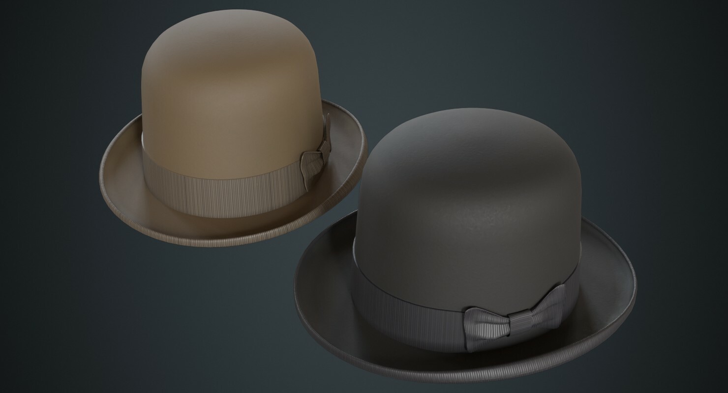 ArtStation Bowler Hat 2A Game Assets   File 