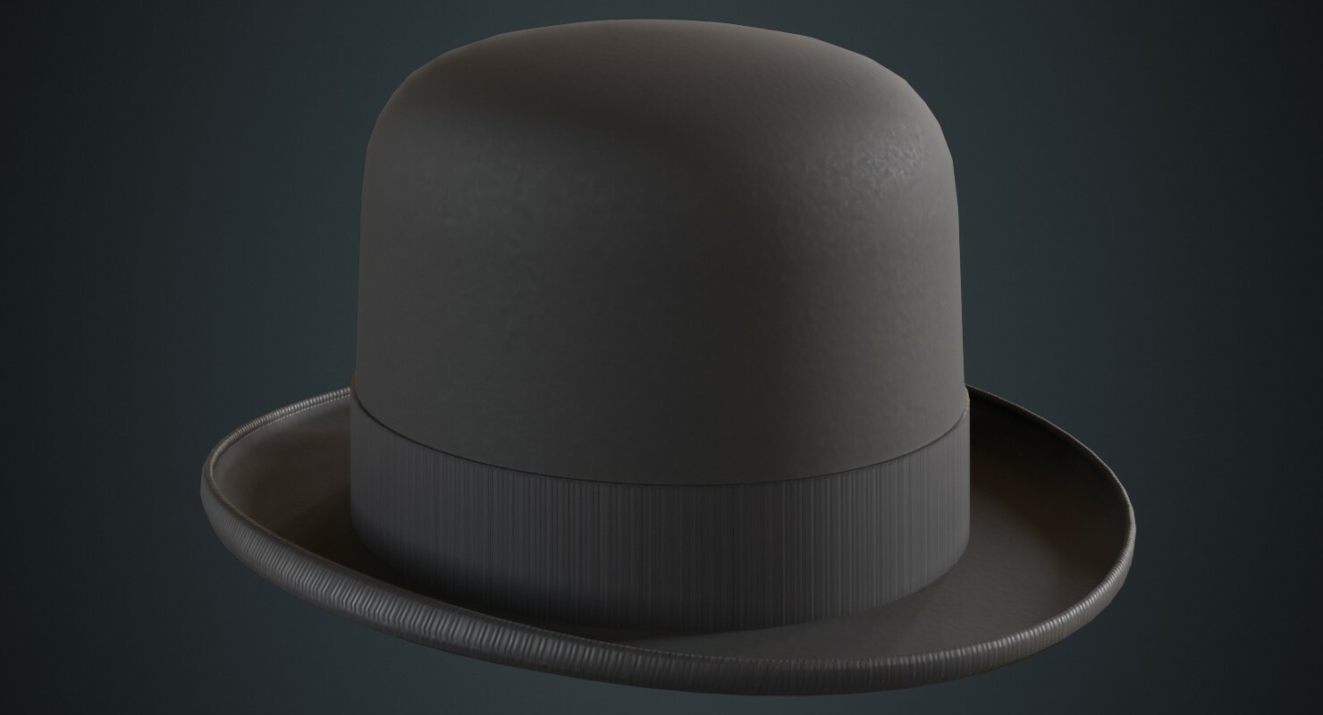 ArtStation Bowler Hat 2A Game Assets   File 