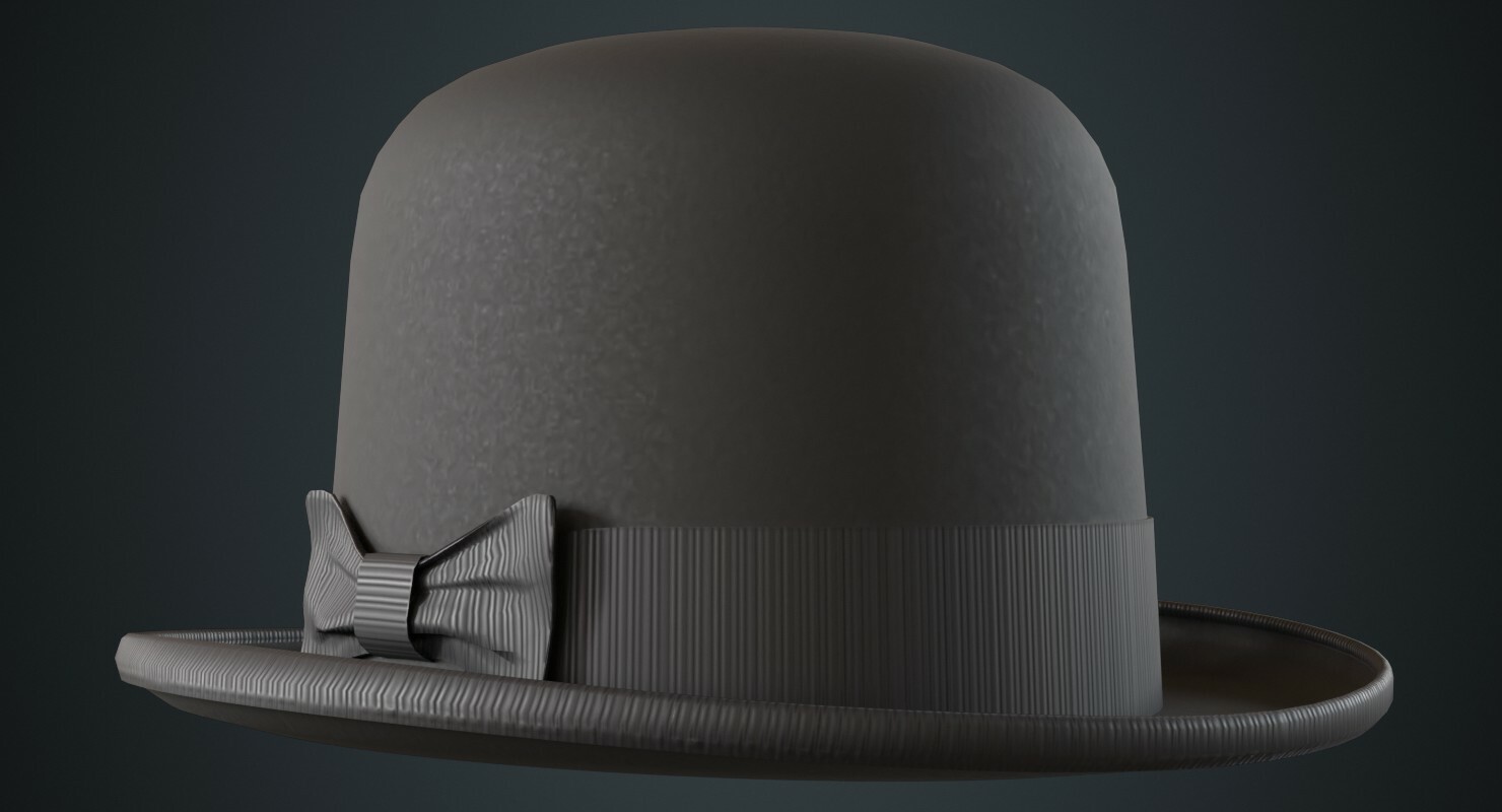 ArtStation Bowler Hat 2A Game Assets   File 