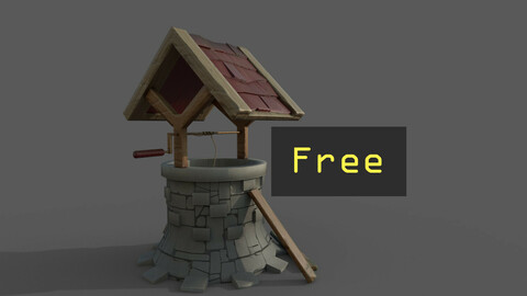 Free Low Poly Stylized Well