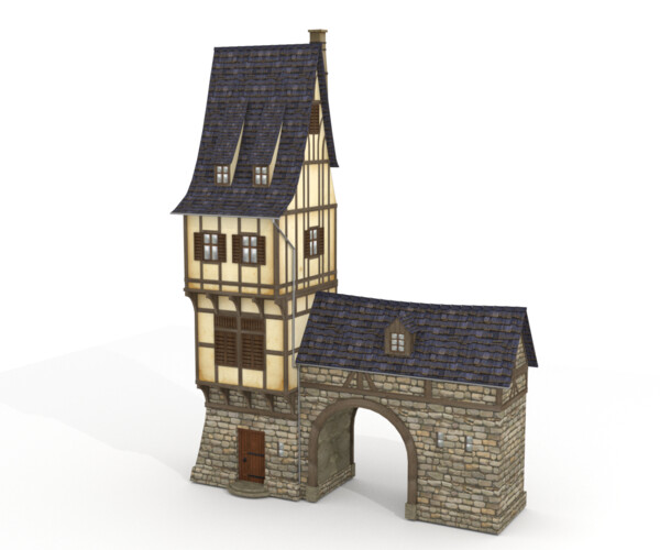 Artstation - Medieval Cartoon House 3 