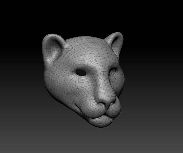 ArtStation - Panther head base mesh | Resources